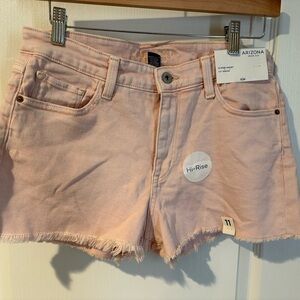 Arizona Jean Company Women's Pink Hi-Rise Shorts
